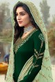 Dashing Green Georgette Palazzo Suit