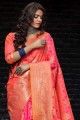 Appealing Pink Banarasi raw silk Saree