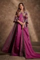 Burgundy  Silk Gown Dress