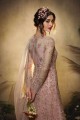 Light pink Net Anarkali Suit