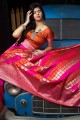 Pink Banarasi silk  Saree
