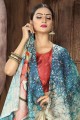 Luring Multi Tusser art silk Saree