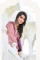 Violet Satin and silk Palazzo Suit