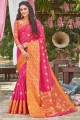 Impressive Pink Silk Saree