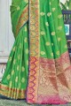 Pretty Green Silk South Indian Saree