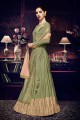 Green Georgette Anarkali Suit