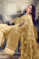 Golden Cotton Palazzo Suit