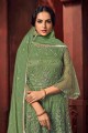 Green Net Sharara Suit