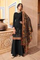 Black Georgette Eid Palazzo Suit