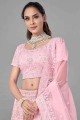 Fascinating Pink Soft net Lehenga Choli