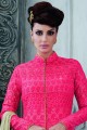 Pink Tussar silk Palazzo Suit