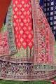 New Banarasi raw silk Party Lehenga Choli in Pink