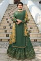 Green Georgette Eid Palazzo Suit
