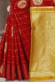 Lovely Red Cotton Saree