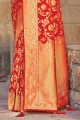 Latest Red Silk Wedding Saree