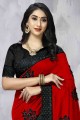 Fascinating Red Silk Saree