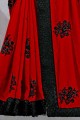 Fascinating Red Silk Saree