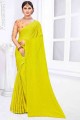 Opulent Yellow,green Silk Saree
