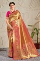 Lovely Pink Banarasi raw silk Banarasi Saree