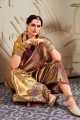 Glorious Purple Banarasi raw silk Banarasi Saree