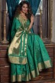 Rama  Handloom silk  Saree