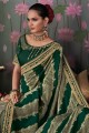 Stunning Art silk Saree in Green