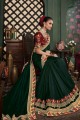 Splendid Art silk Saree in Green