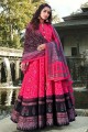 Pink Silk Gown Dress