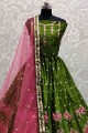 Designer Embroidered Lehenga Choli in Green