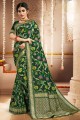 Splendid Green Silk Saree