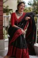 Impressive Printed Saree in Black