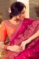 Appealing Pink Silk Saree