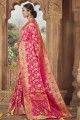 Weaving Banarasi Saree in Pink