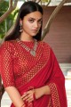 Fascinating Silk Saree in Red