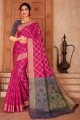 Splendid Pink Silk Saree