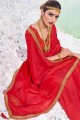 Magnificent Red Silk Saree