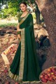 Chiffon Saree in Green