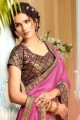 Silk Saree in magenta
