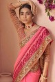 Sassy Thread Saree in Pink