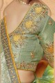 Gracefull Embroidered Saree in Yellow