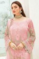 Pink Georgette Palazzo Suit