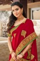 Exquisite Silk Saree in Red