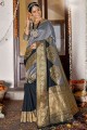 Appealing Weaving Banarasi Saree in Grey