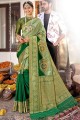 Alluring Weaving Banarasi Saree in Green