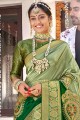 Alluring Weaving Banarasi Saree in Green