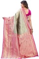Silk Saree in Pink,magenta