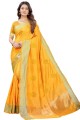 Magnificent Yellow Silk Saree