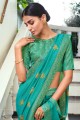 Latest Ethnic Embroidered Saree in Blue