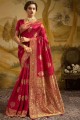 Trendy Art silk Saree in red