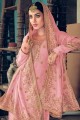 Hand Palazzo Suit in Pink